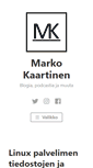 Mobile Screenshot of markokaartinen.net