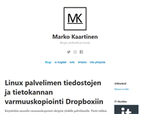 Tablet Screenshot of markokaartinen.net